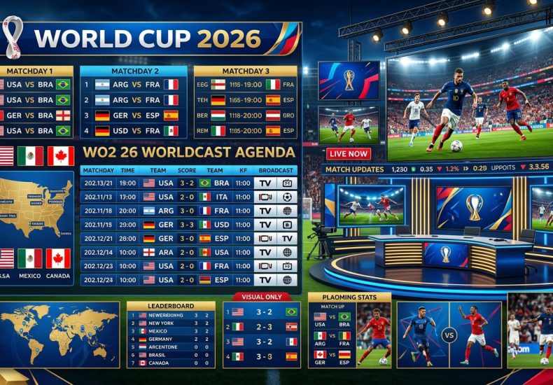 agenda siaran piala dunia, update pertandingan 2026, jadwal tayang world cup, informasi laga langsung, waktu pertandingan dunia